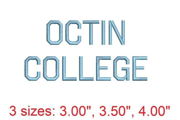 Octin College Regular Embroidery Font Review